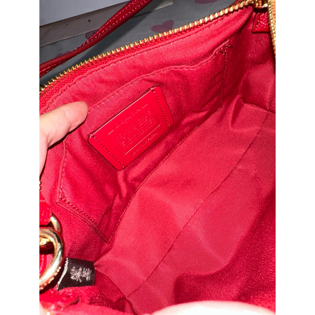 ORIG Preloved CCH Top Handle with 2 straps Red Shoulder Bag