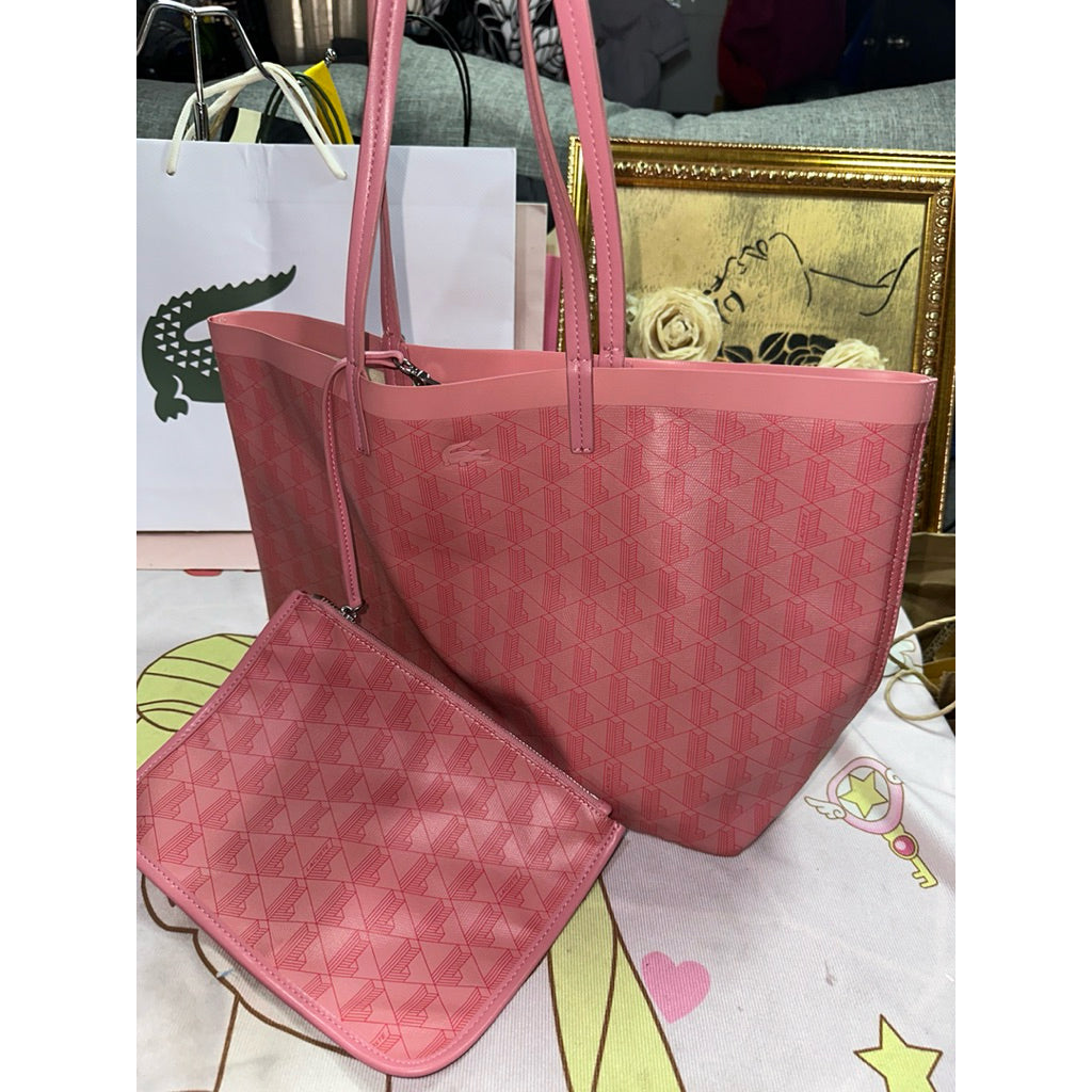 ORIG Preloved LCT Medium Zely Pink Tote Bag with Pouch