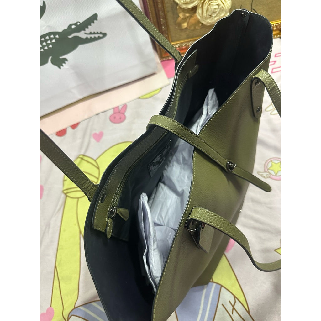 ORIG Preloved CCH Market Green Large Tote Bag
