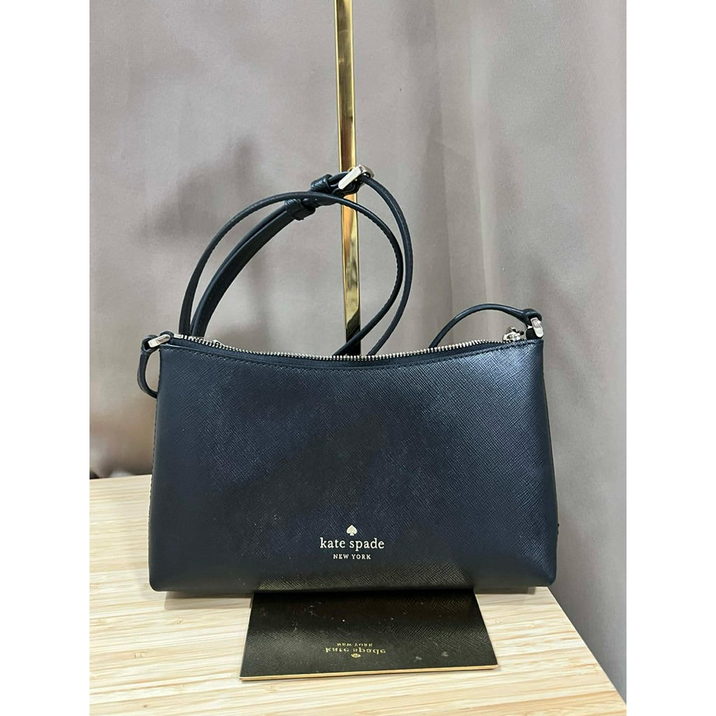 ORIG & IMPORTED KS Sadie Saffiano Crossbody Small Bag Black
