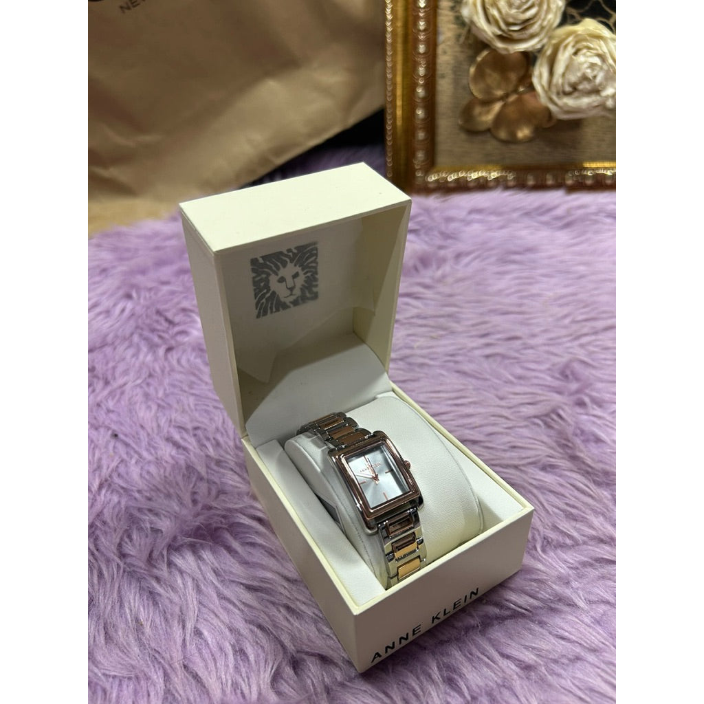ORIG & IMPORTED Anne Klein Women's Watch Two Tone Rose Gold/Silver AK-5191WTTT