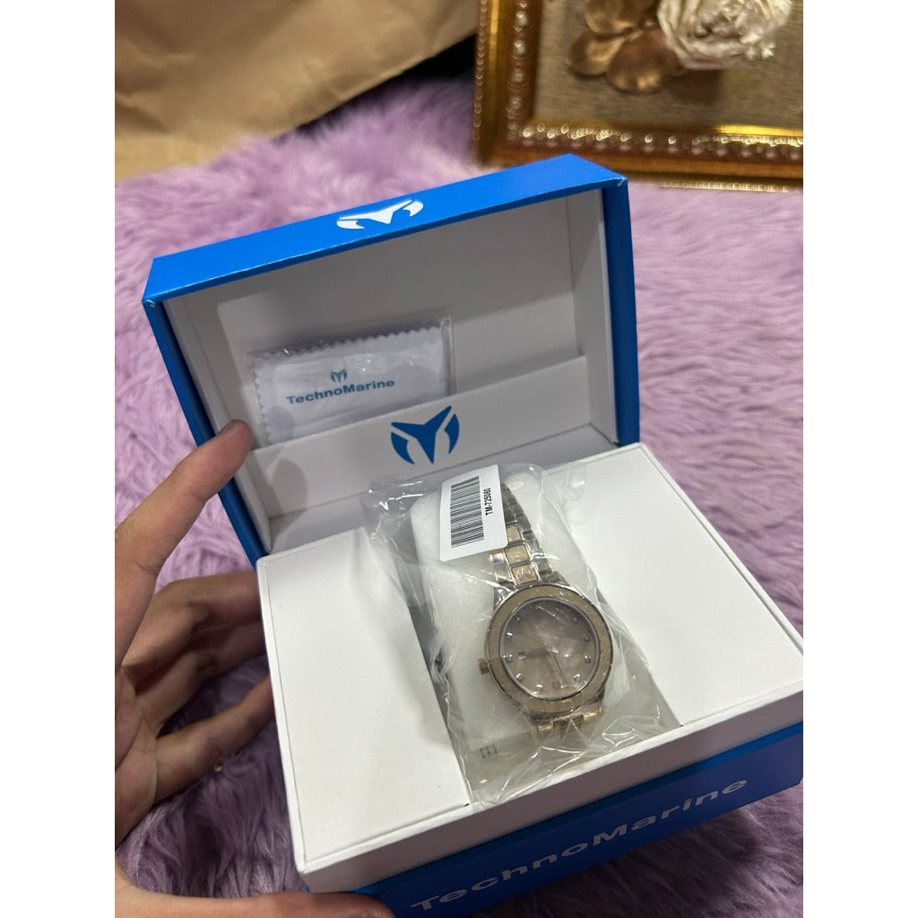 ORIG & IMPORTED Technomarine Sea 33mm TM-725060 Rose Gold Lady's Watch