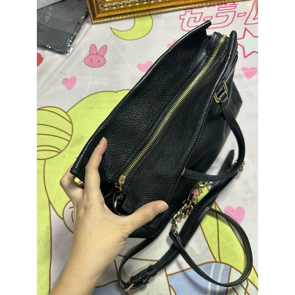 ORIG Preloved RARE CCH Fulton Satchel Black Bag