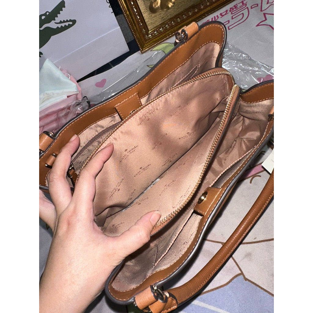 ORIG Preloved KateSpade Lena Satchel Brown bag