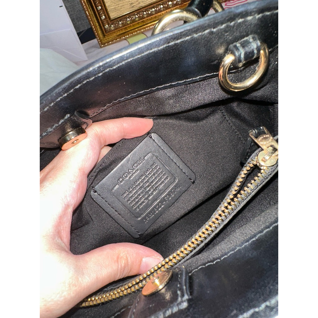 ORIG Preloved CCH Minetta Signature Brown/Black Satchel Bag