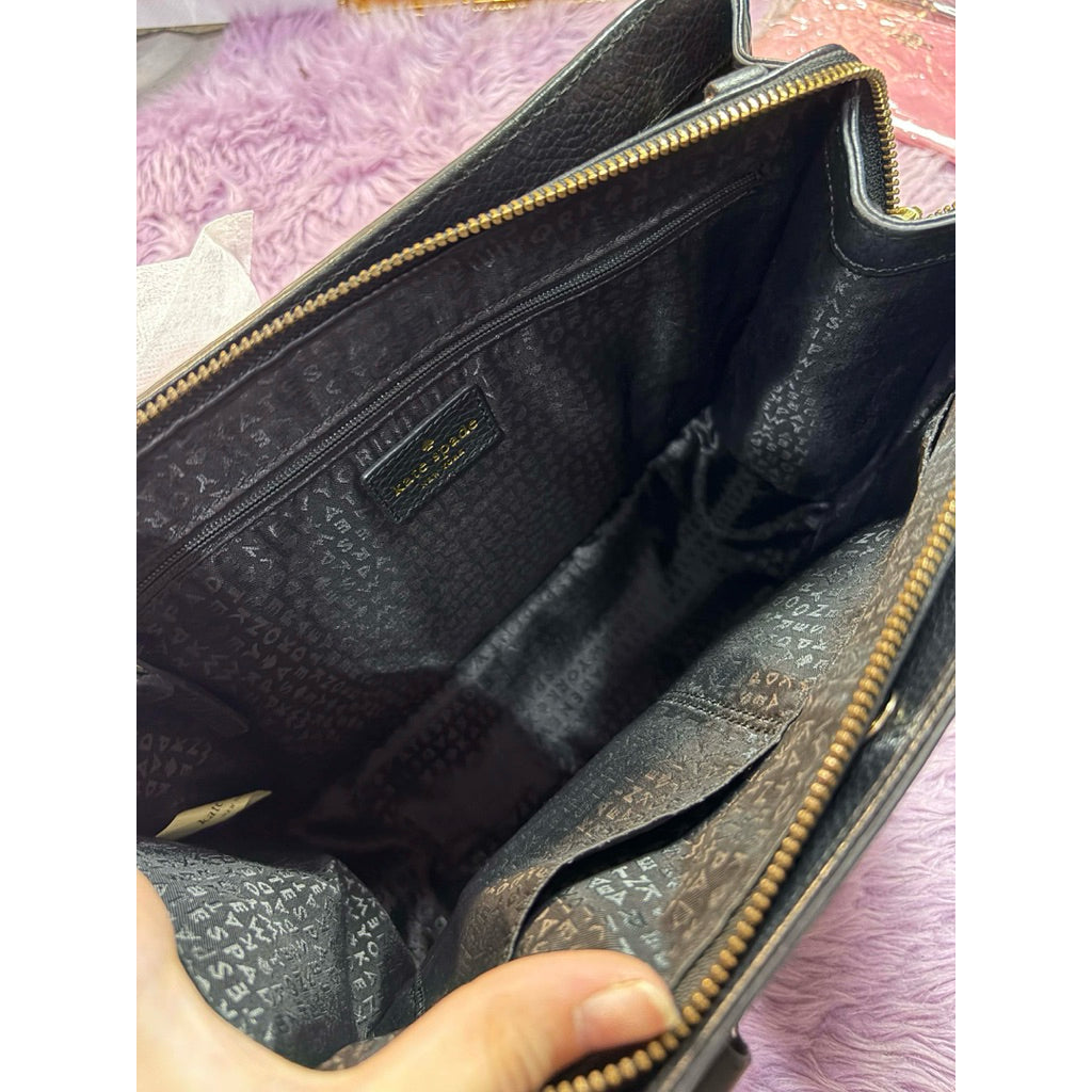 ORIG Preloved KS Mulberry Street Lise Satchel Black Bag