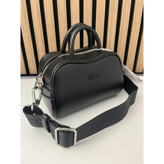 ORIG & IMPORTED Lacoste Mini Lora Leather Purse Black Bag