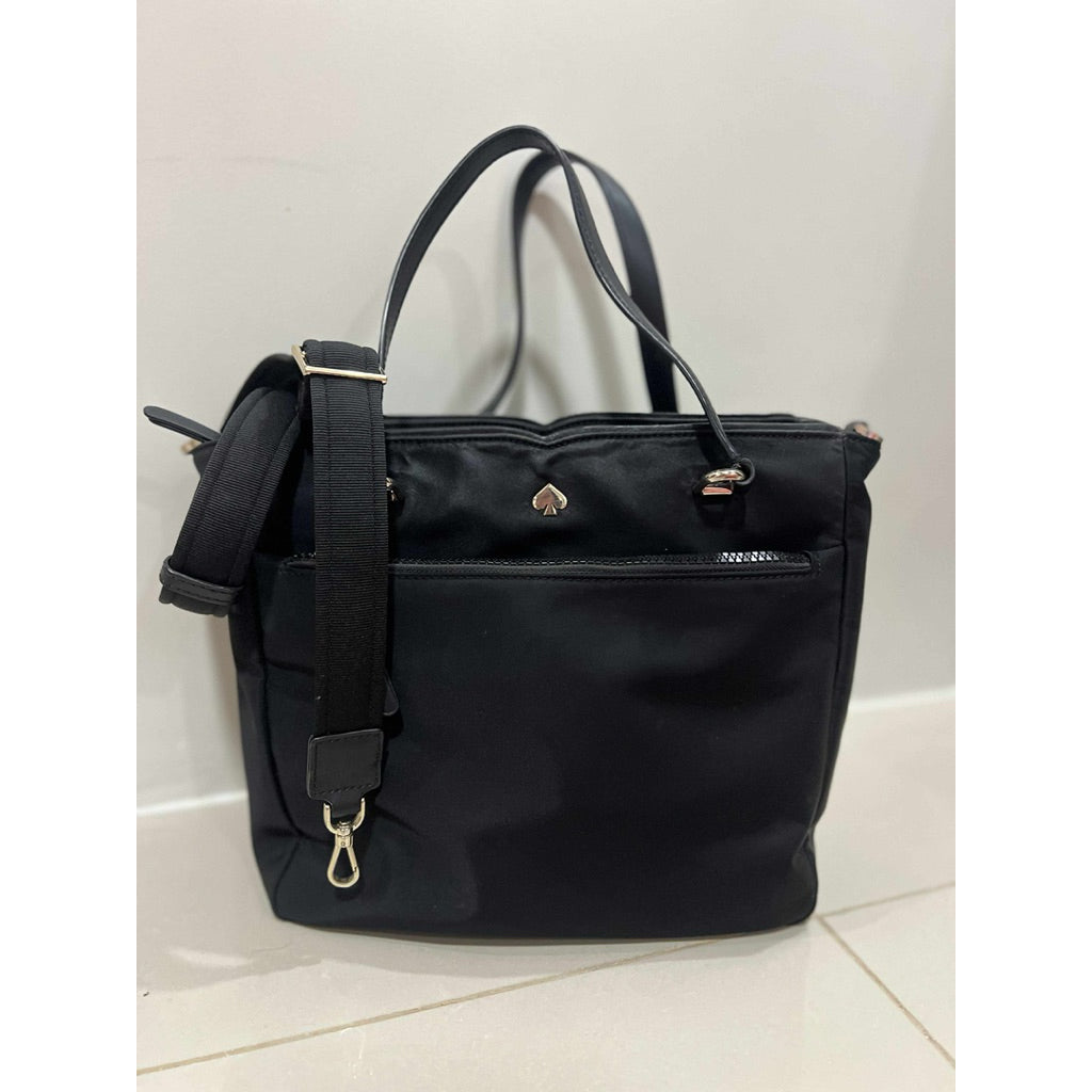 ORIG PRELOVED  KS Jae Medium Nylon Satchel Bag in Black