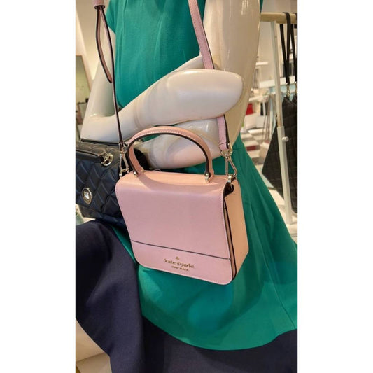 ORIG Preloved KS Staci Square Crossbody Pink Bag