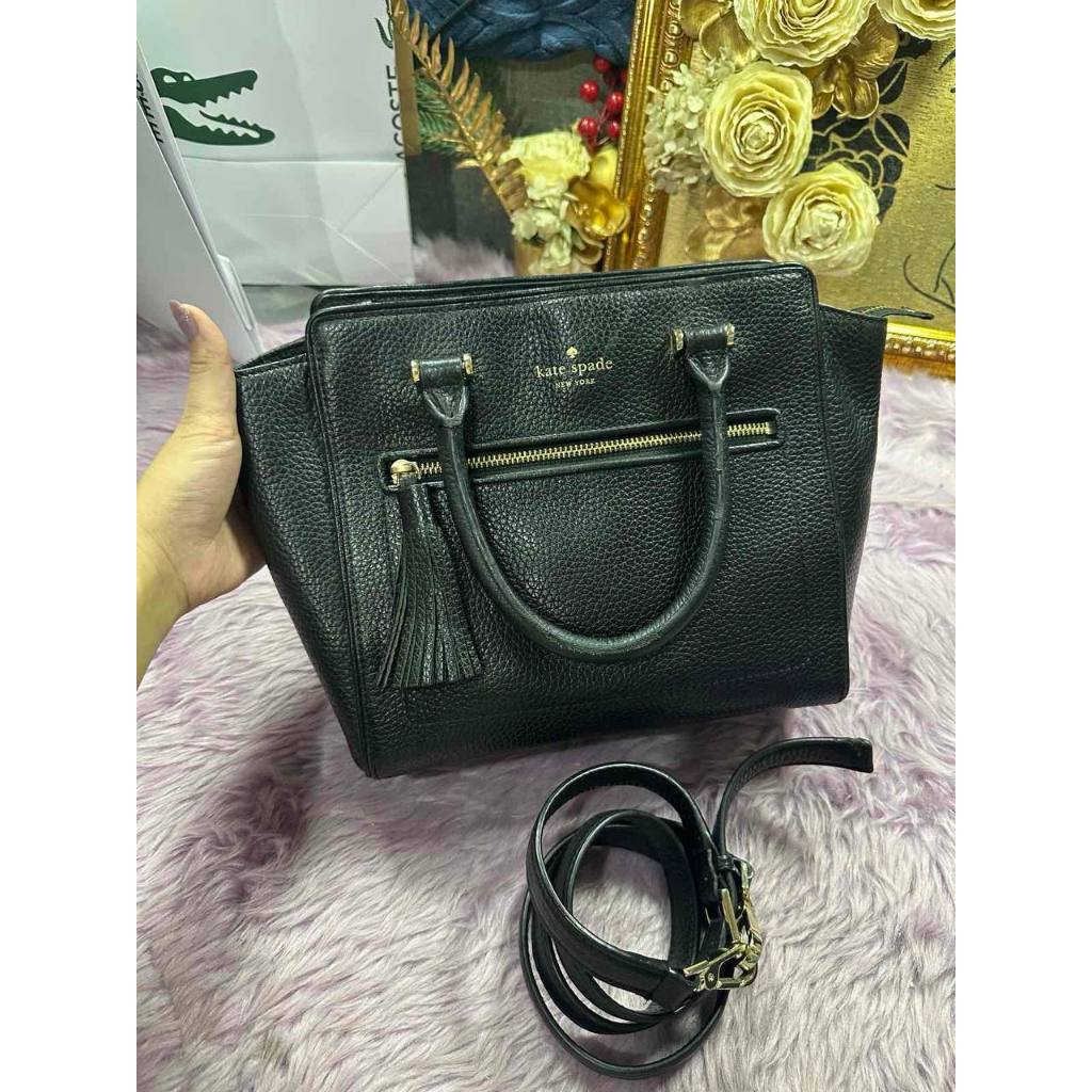ORIG Preloved KS Chester Street Small Allyn Satchel Black Bag