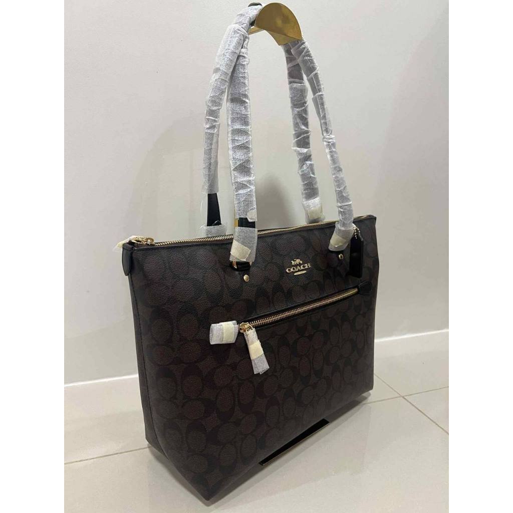 ORIG & IMPORTED CCH Gallery Tote Large Bag In Signature Canvas Brown/Black