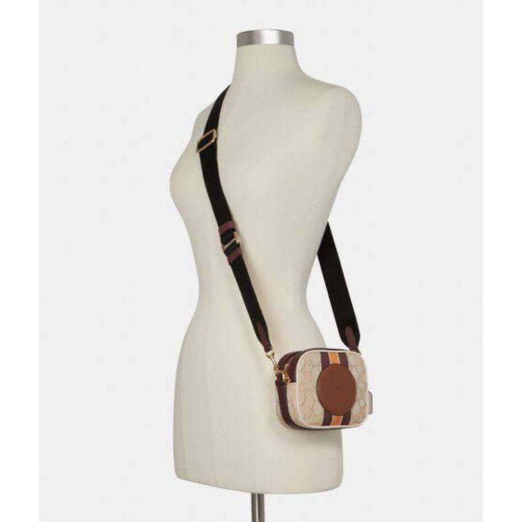 ORIG Preloved CCH Mini Micro Dempsey Camera Bag In Signature Jacquard