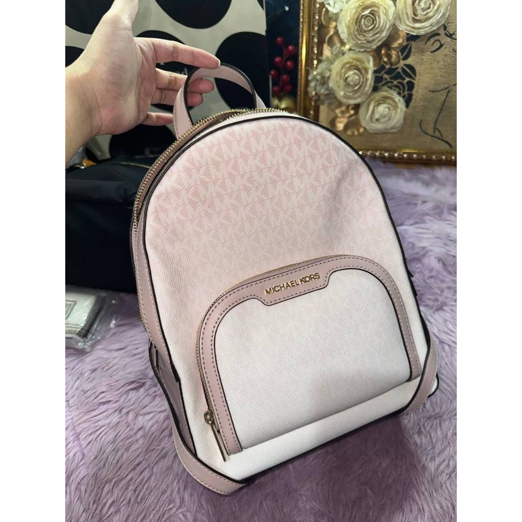 ORIG & IMPORTED MK Jaycee Medium Ombré Signature Logo Backpack Pink Bag