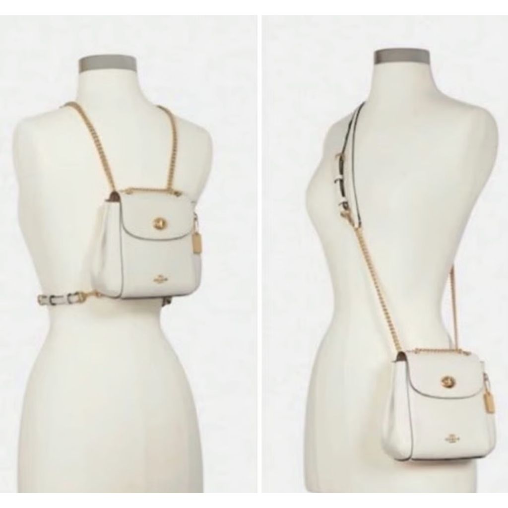 ORIG Preloved RARE CCH Convertible Backpack Small White Bag