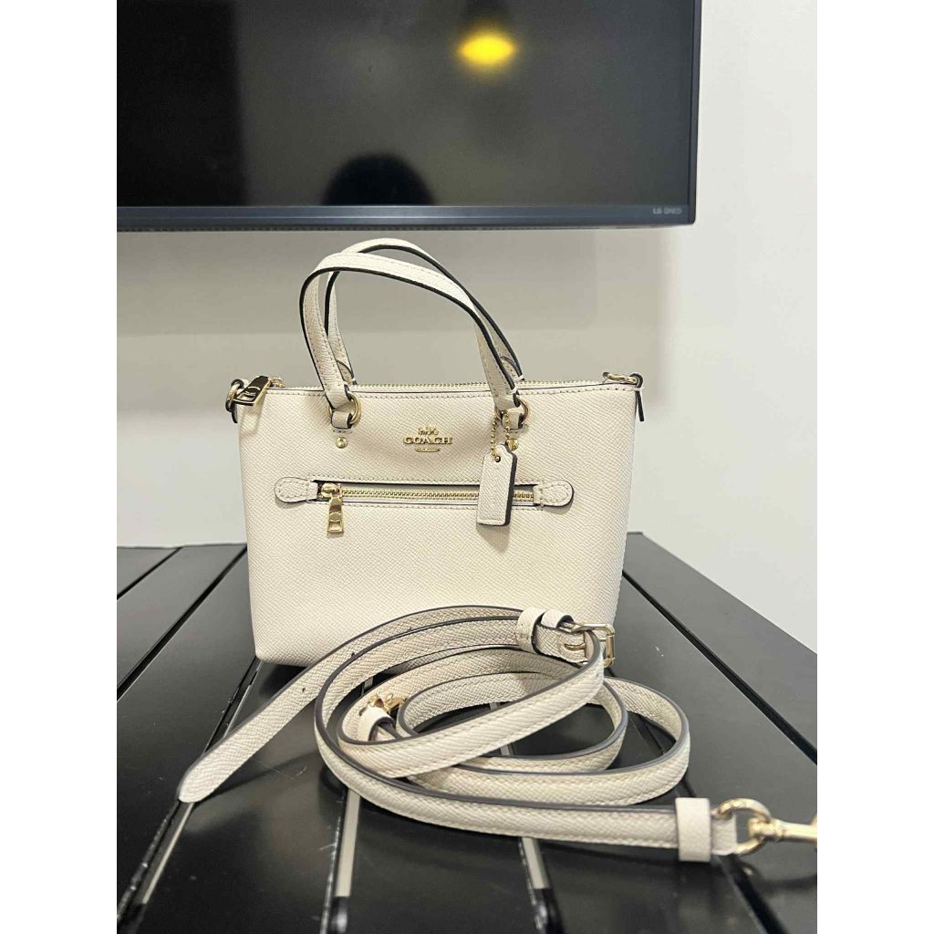 ORIG Preloved CCH Mini Gallery Crossbody Bag Chalk White