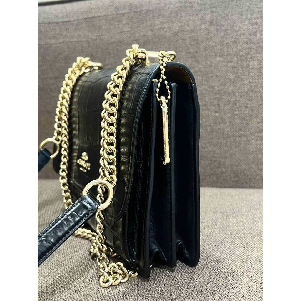 ORIG Preloved CCH Klare Crossbody Small Croc Black Bag