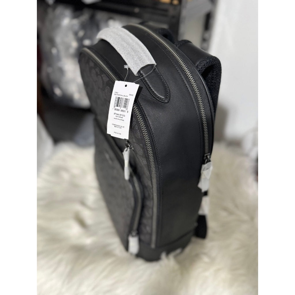 ORIG & IMPORTED CCH Ethan Backpack In Signature Canvas Men Black Bag