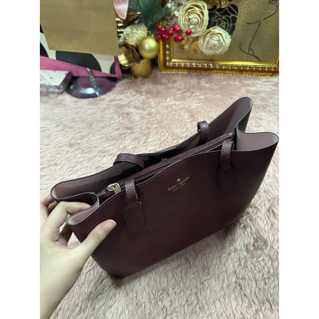 ORIG & IMPORTED KS Harper Satchel Red Bag Cherrywood