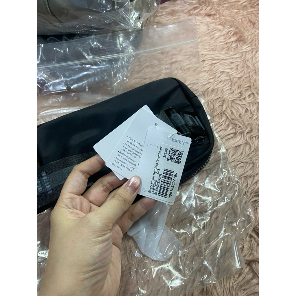 ORIG & IMPORTED Lululemon Everywhere Belt Nylon Small Bag 1L Black Pink