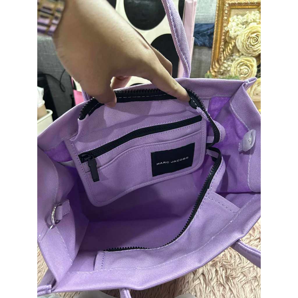 ORIG & IMPORTED MJ Canvas Standard Supply Small Tote Bag Purple