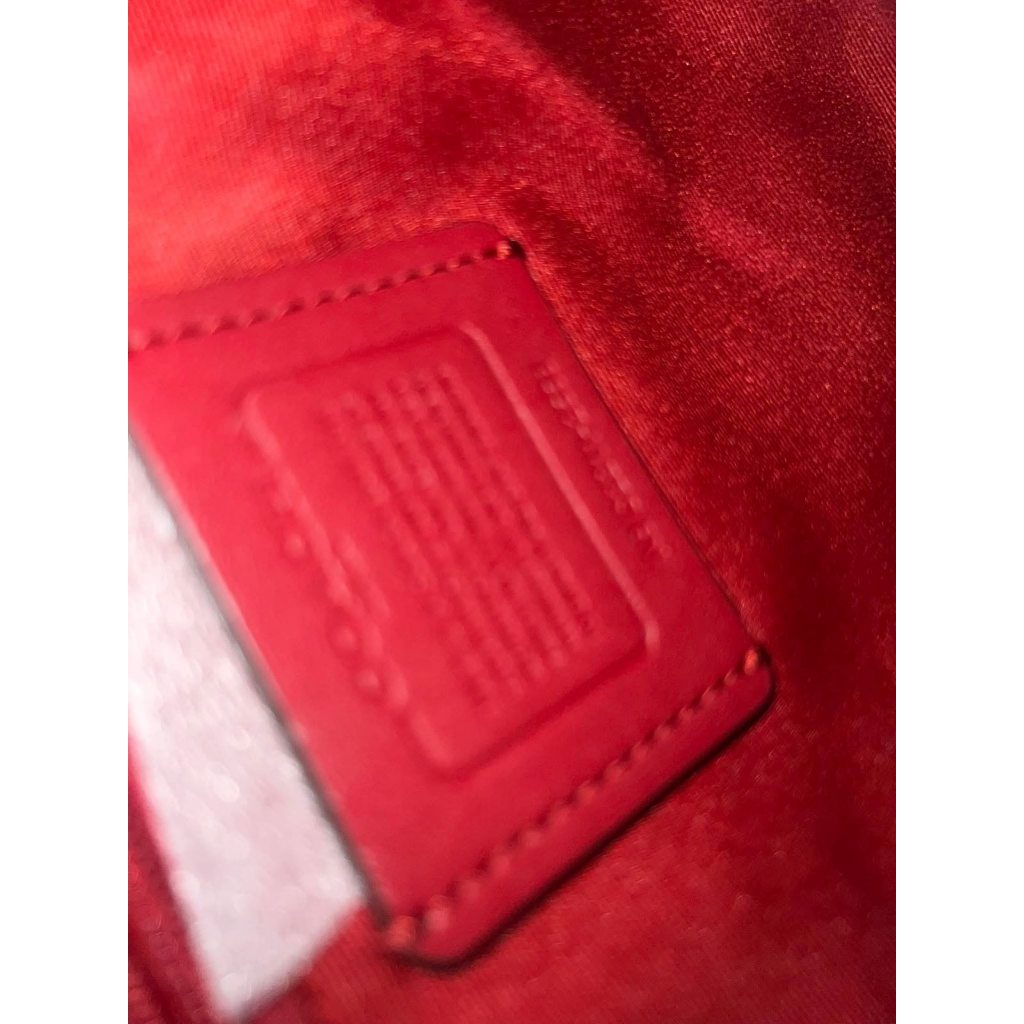 ORIG & IMPORTED CCH Katy Satchel in Signature Canvas Brown/Red Bag
