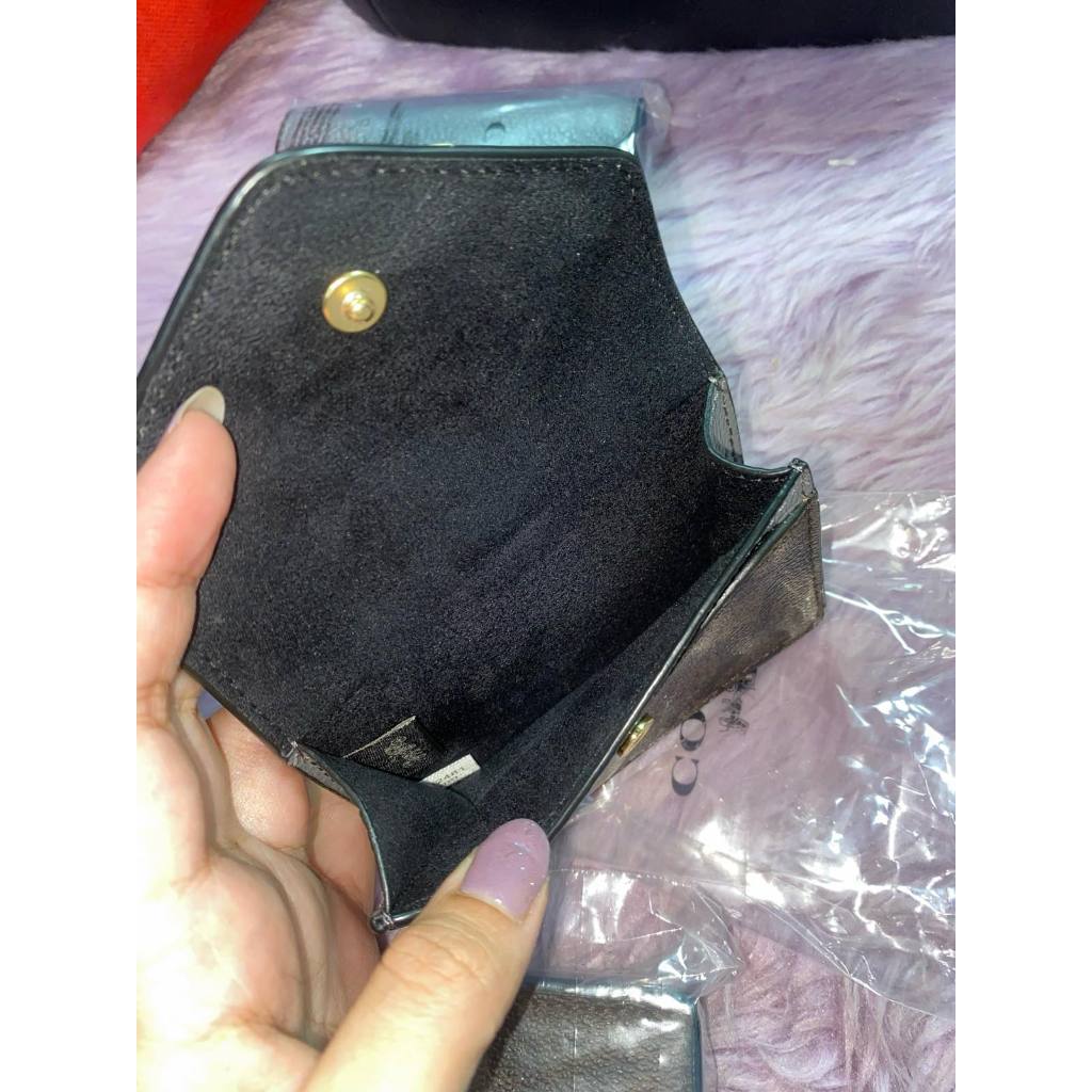 ORIG & IMPORTED CCH Card Case Small Flap Brown/Gray Wallet
