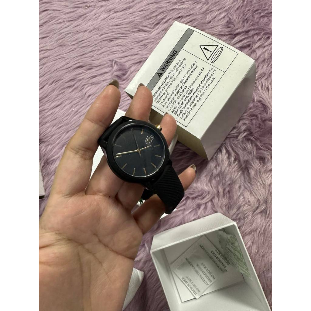 ORIG & IMPORTED Watch Women 36mm Black Gold Tone Logo LC.112.3.29.2929