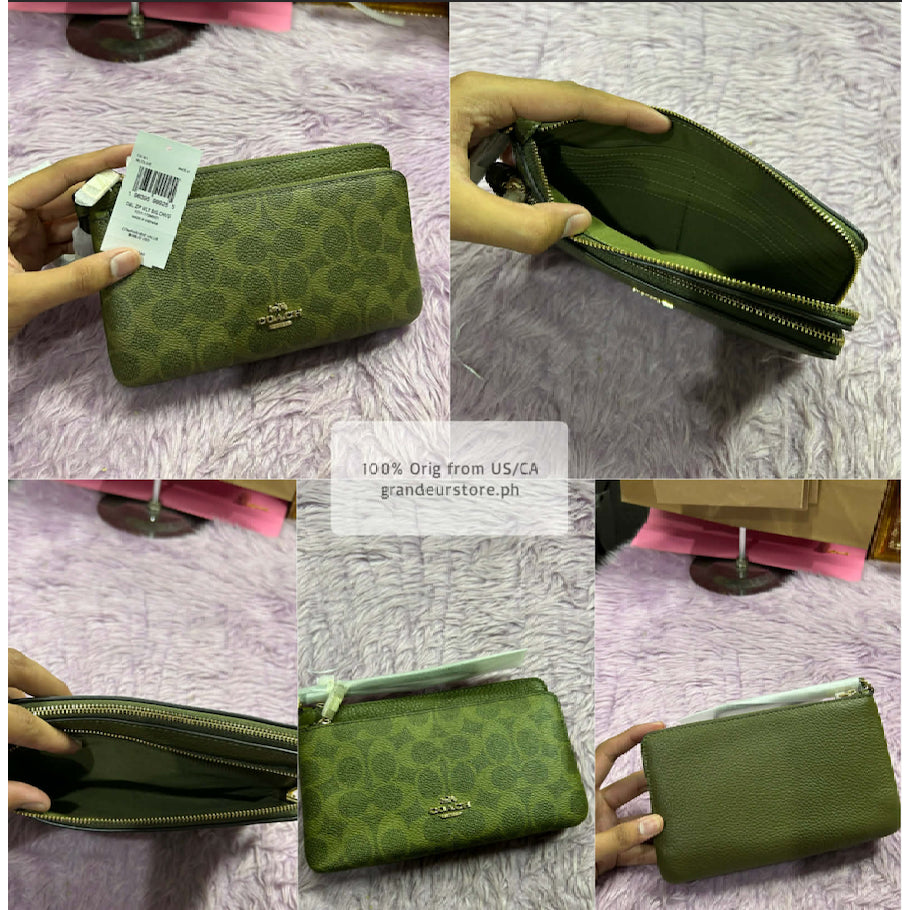 ORIG & IMPORTED CCH Double Zip Large Phone Wallet Wristlet