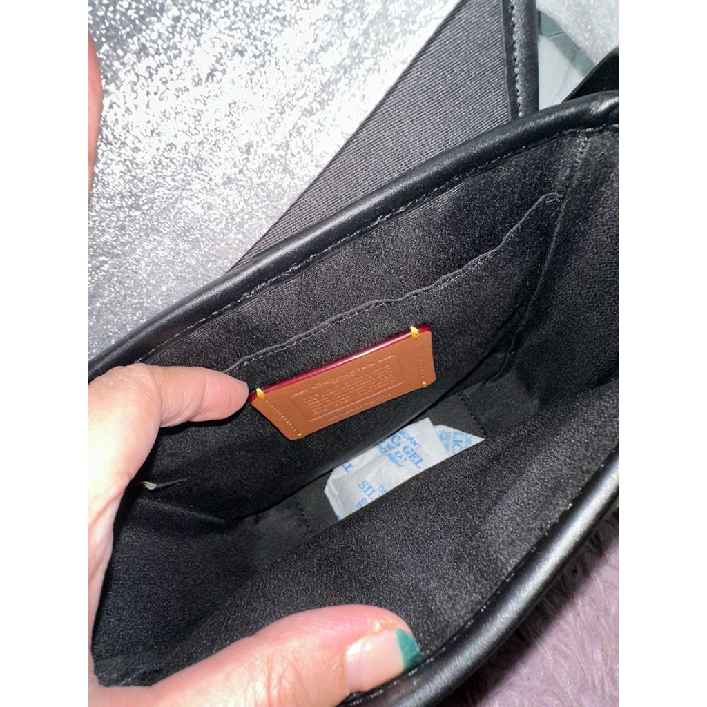 ORIG & IMPORTED CCH Lucas Crossbody Black Men Bag Pebbled Leather