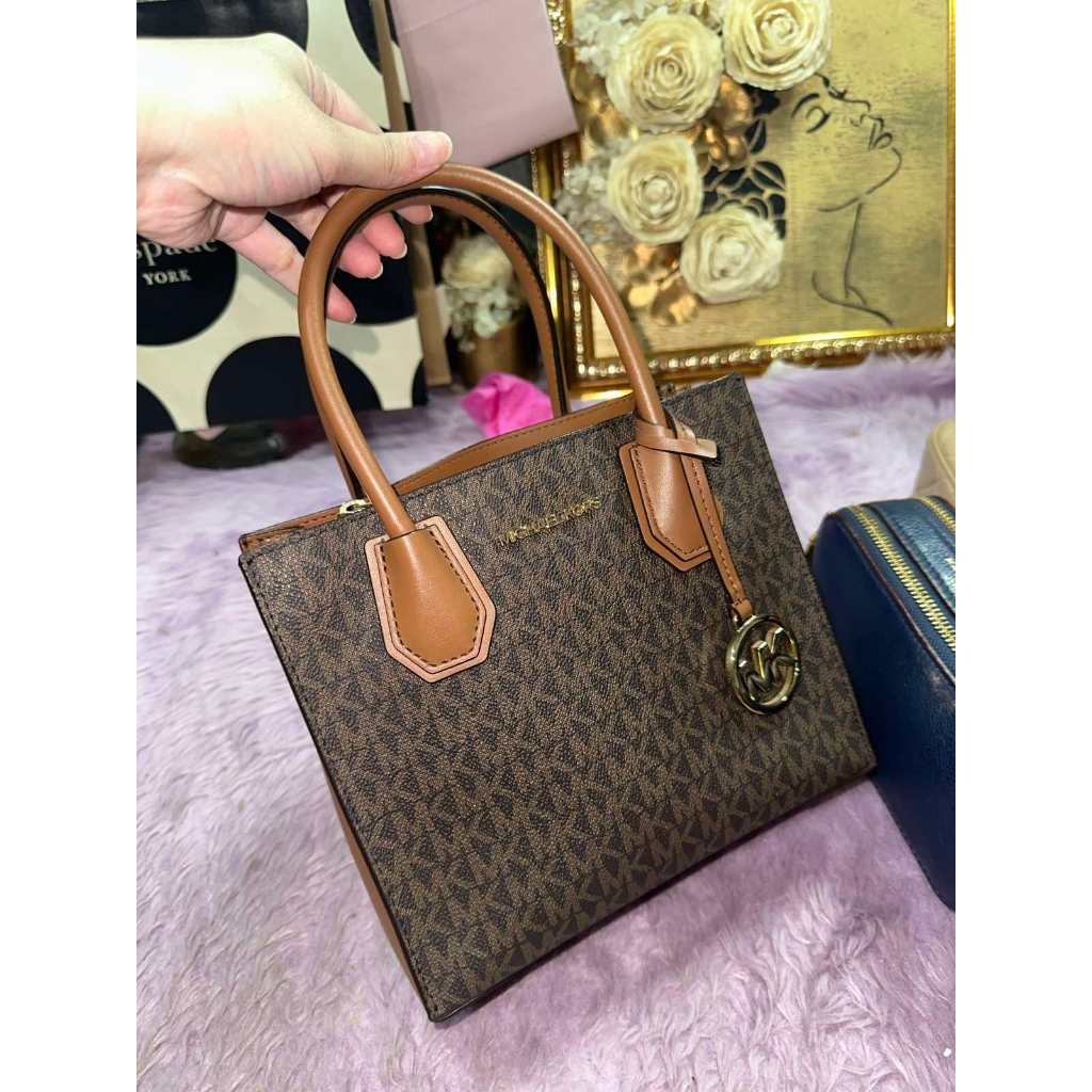 ORIG Preloved MK Mercer Medium Leather Crossbody Brown Bag