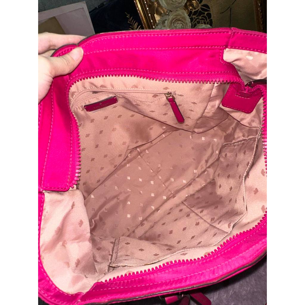 ORIG Preloved KS Jae Large Nylon Pink Tote Bag