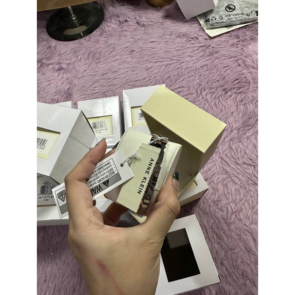AUTHENTIC/ORIGINAL AK Two Tone Japanese Quartz Dress Watch with Metal Strap, Silver/Gold AK/3775SVTT