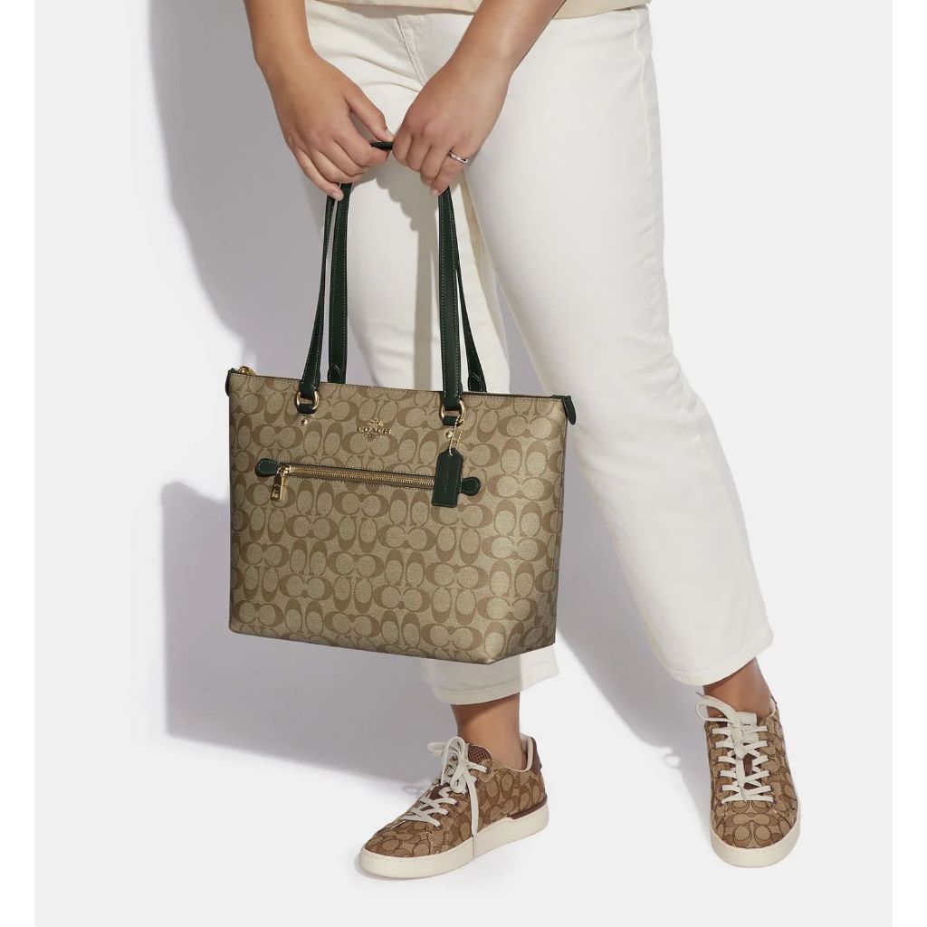 ORIG Preloved CCH Gallery Tote Large Brown/Green Bag
