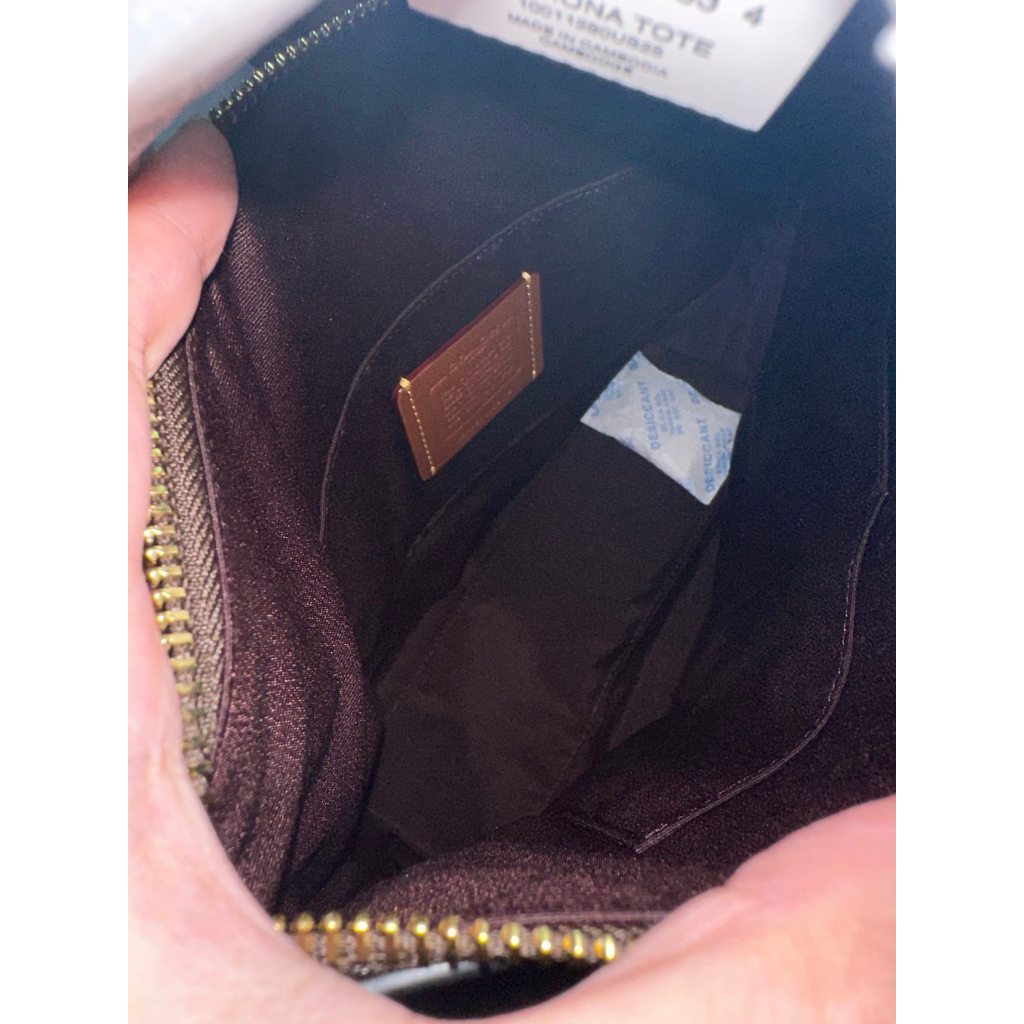 ORIG & IMPORTED CCH Fiona Zip Small Tote Brown Bag