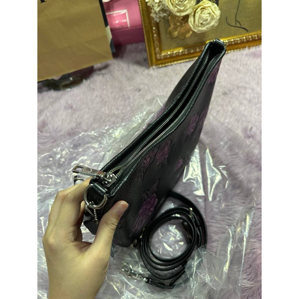 ORIG & IMPORTED CCH Laurel Shoulder Black Bag With Floral Print