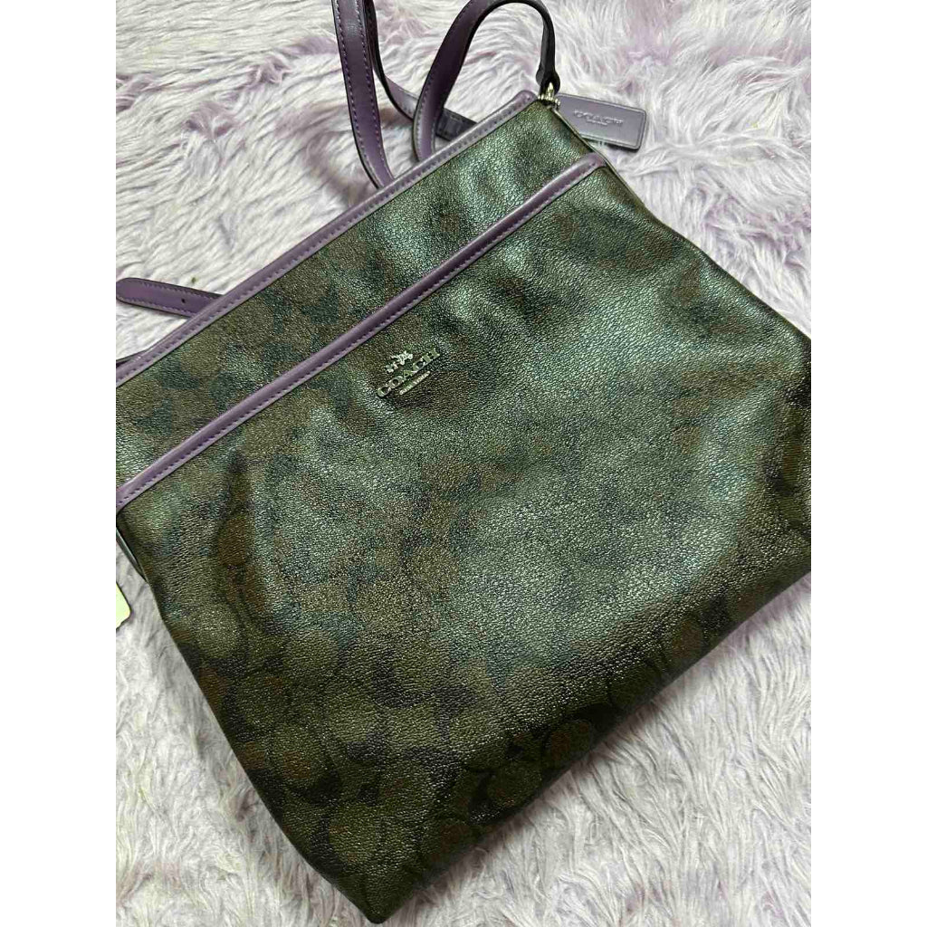 ORIG & IMPORTED CCH File Brown/Purple Slim Bag