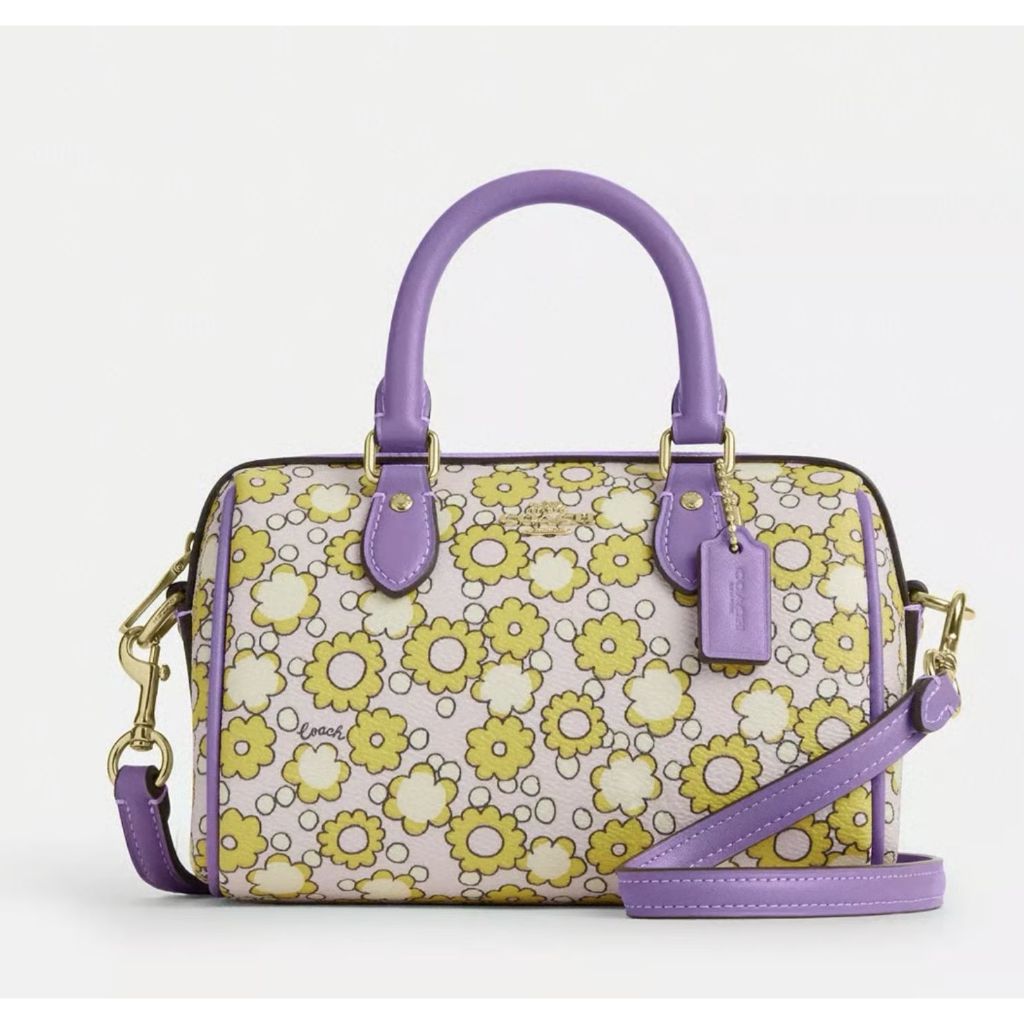 ORIG & IMPORTED CCH Mini Rowan Crossbody Small Bag With Floral Purple Print