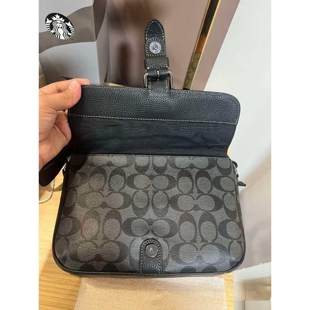 ORIG & IMPORTED CCH Hudson Crossbody Men's Black Bag In Signature Canvas