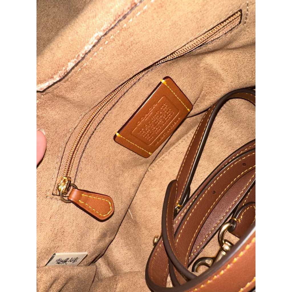 ORIG & IMPORTED CCH Emory Top Handle Tan Brown Bag In Signature Chenille
