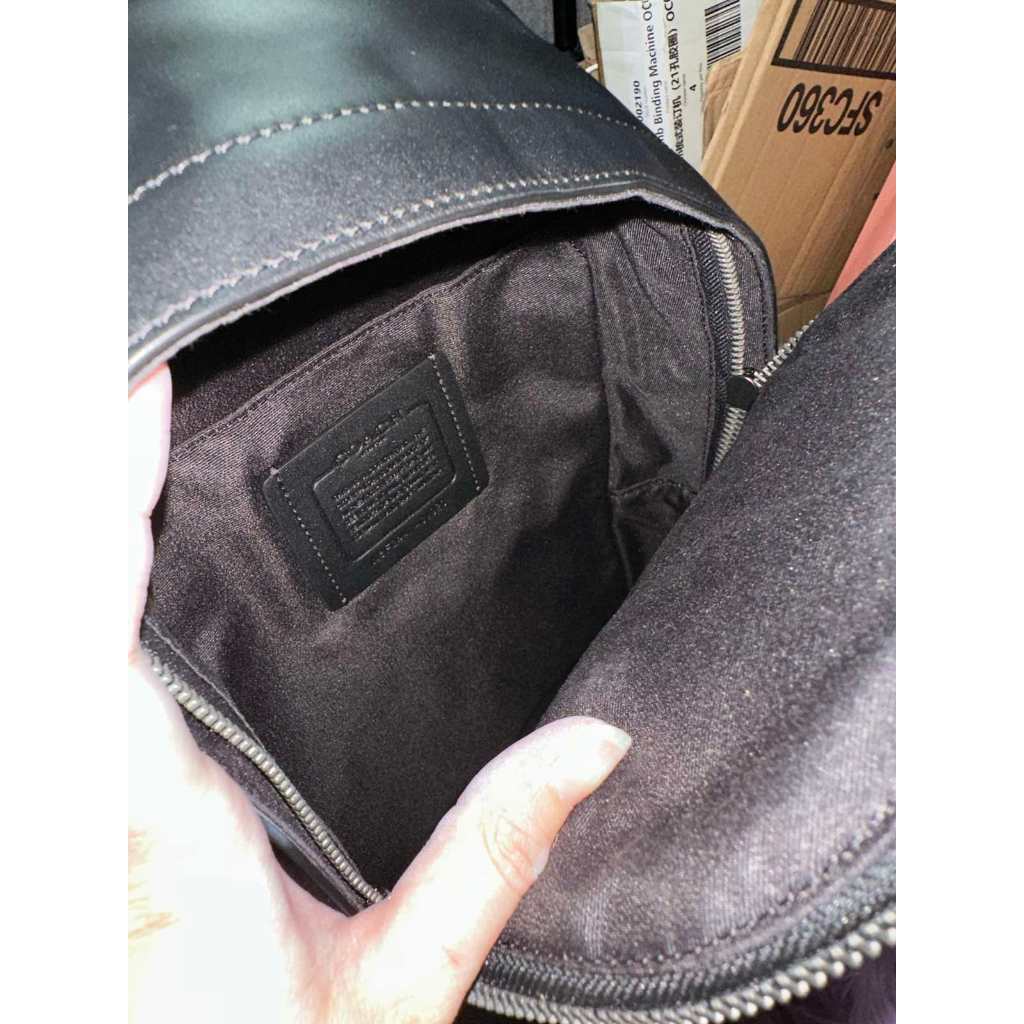 ORIG & IMPORTED CCH West Pack In Signature Canvas Varsity Stripe Men Black Bag