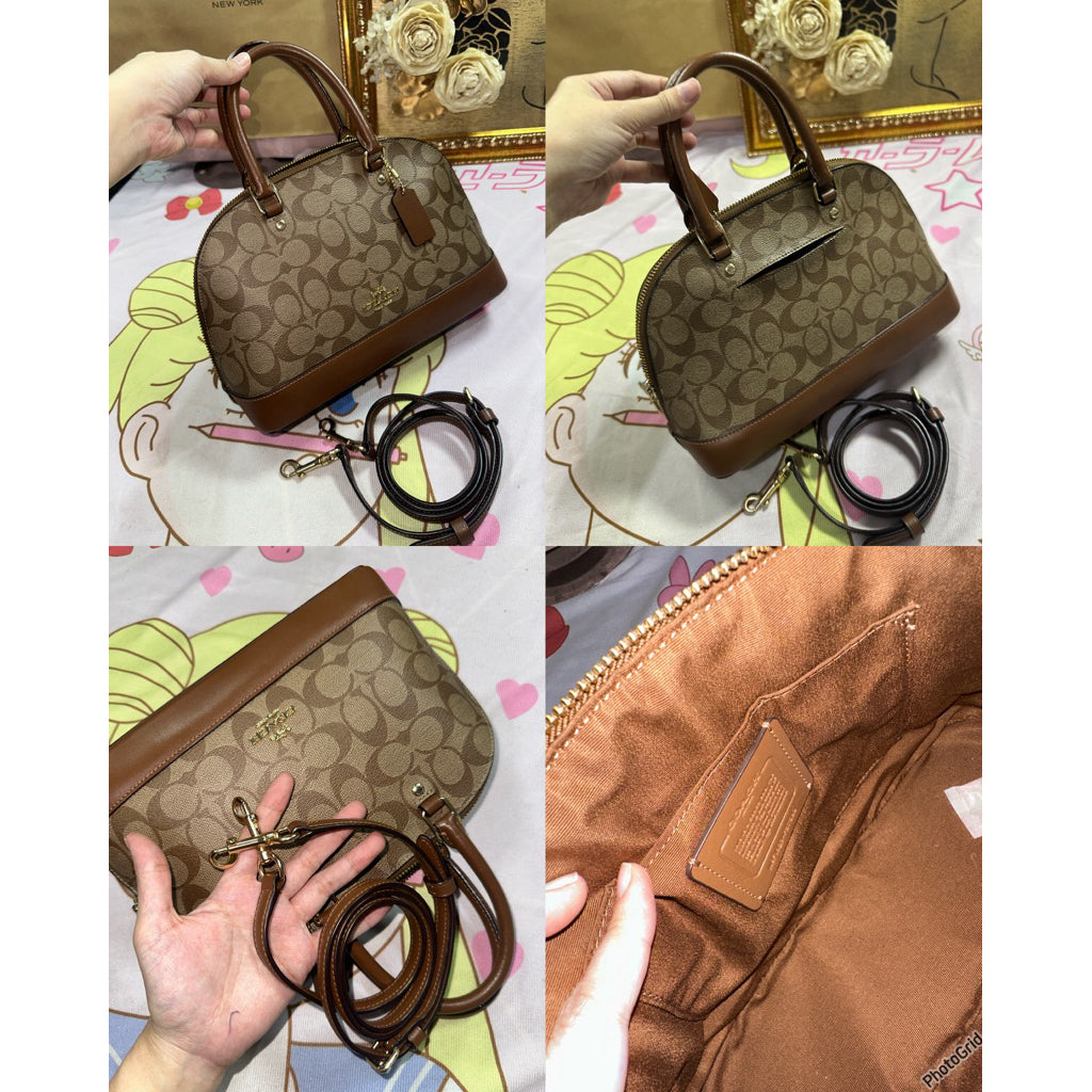 ORIG Preloved CCH Mini Sierra Satchel Bag in Khaki Brown Saddle