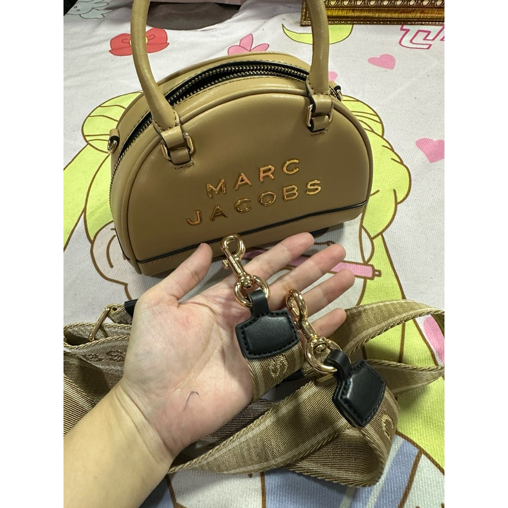ORIG Preloved MJ Smal Mini Dome Satchel Bag in Iced Coffee Brown