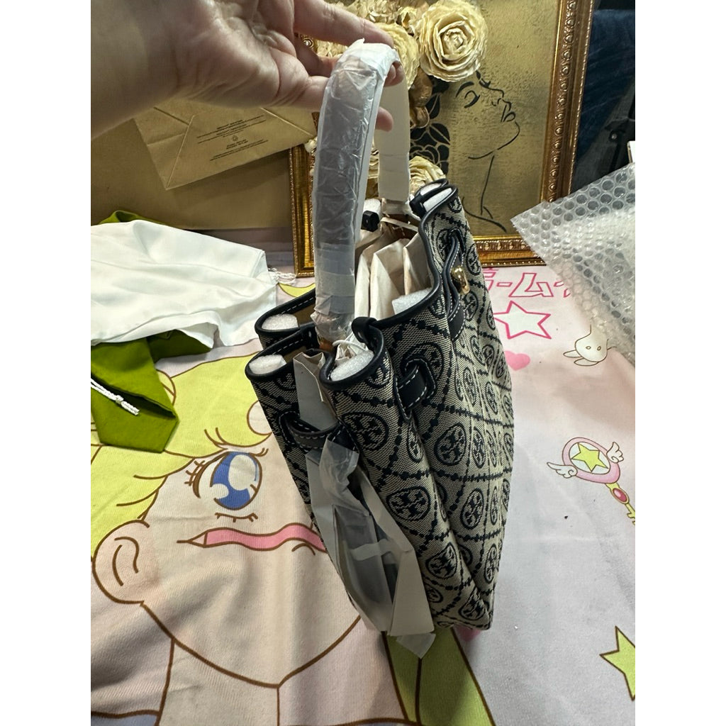 ORIG & IMPORTED Tory TB T-Monogram Romy bucket bag