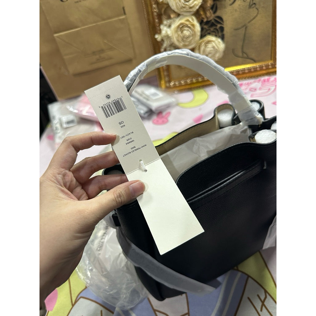 ORIG & IMPORTED TB Small Romy Top Handle Bucket Bag BLACK