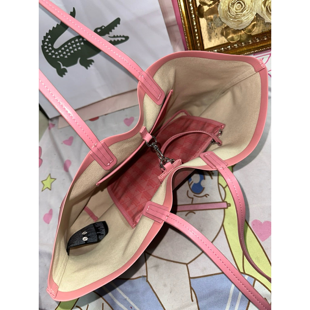 ORIG Preloved LCT Medium Zely Pink Tote Bag with Pouch