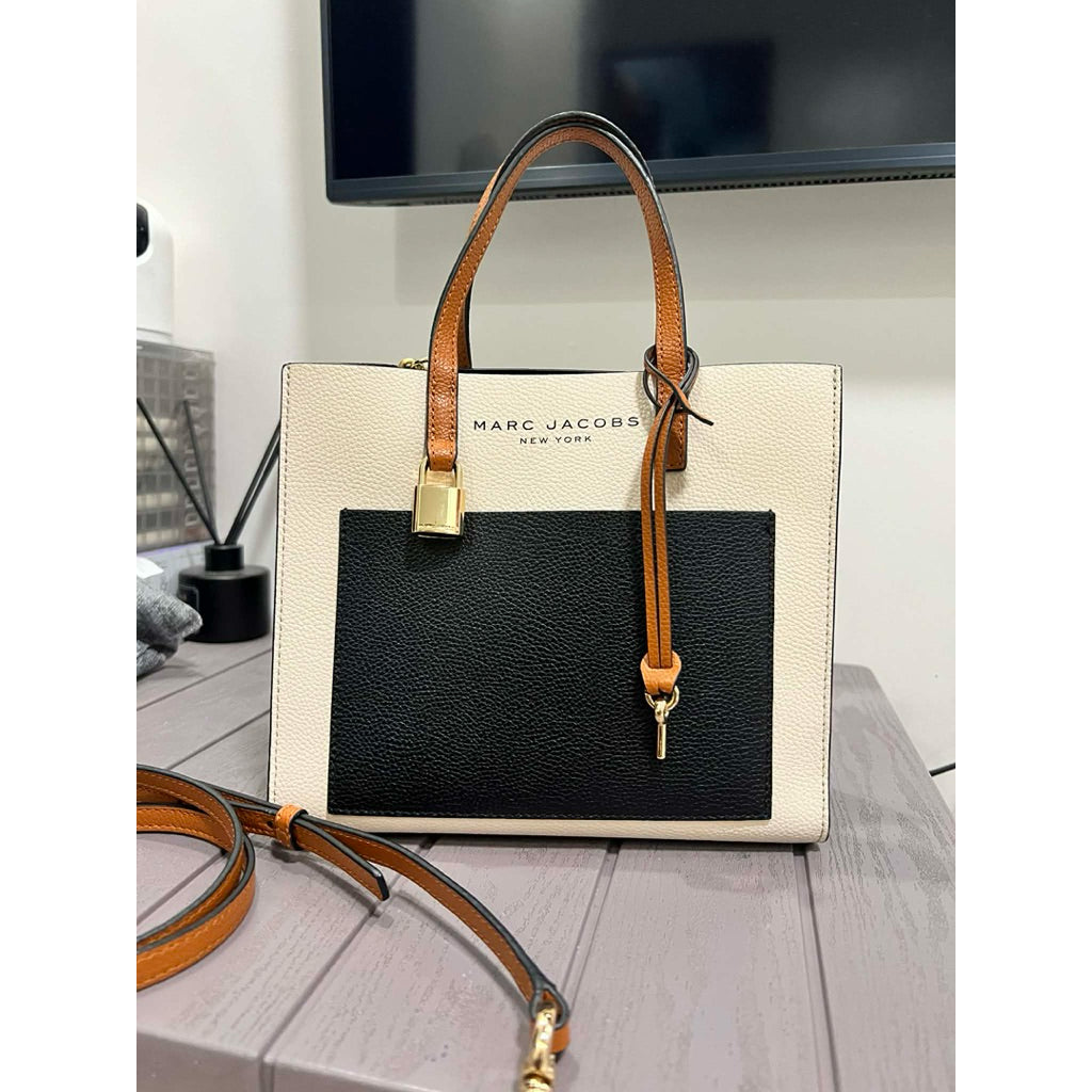 ORIG Preloved MJ Mini Grind Satchel Tote Bag Smoked Almond