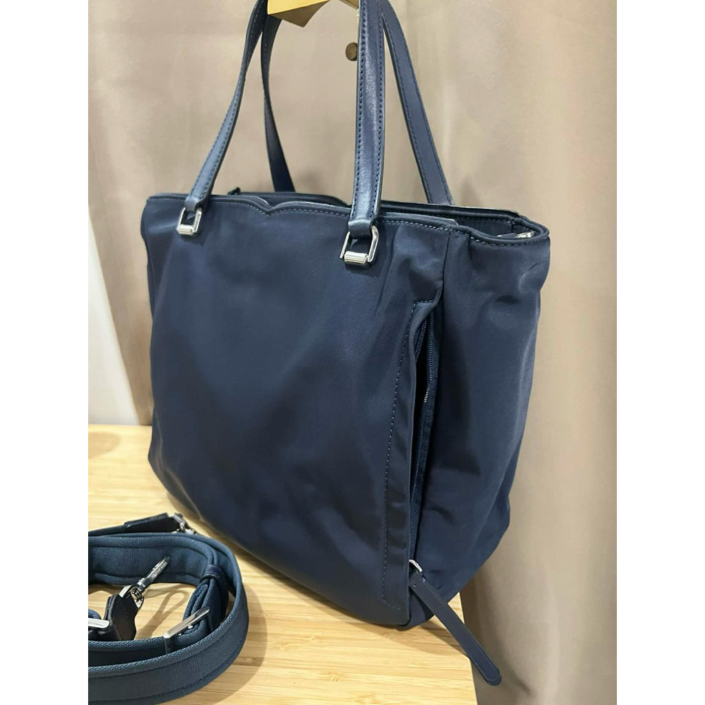 ORIG Preloved KS Jae Medium Satchel Nylon Bag in Nightcap Blue