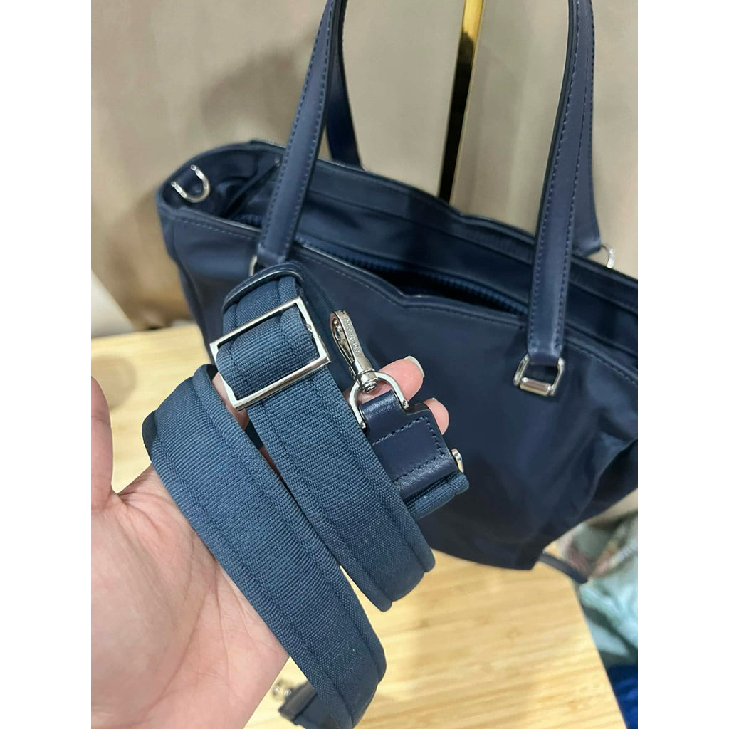 ORIG Preloved KS Jae Medium Satchel Nylon Bag in Nightcap Blue