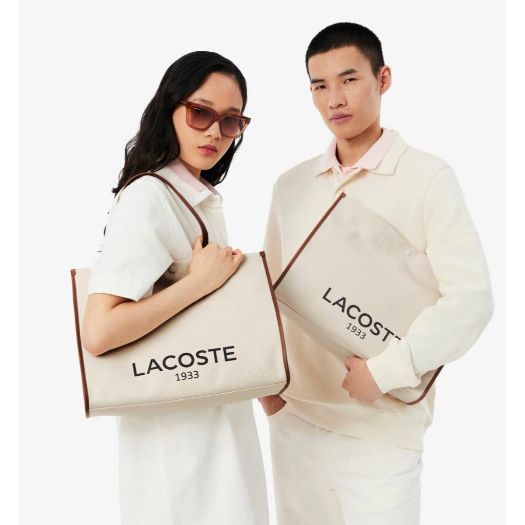 ORIG & IMPORTED LCT Heritage Canvas Cotton Medium Beige Tote Bag