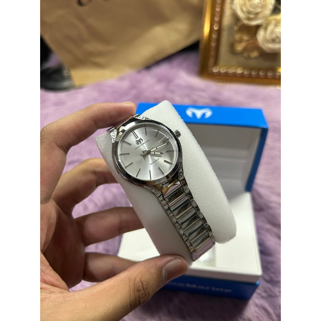 ORIG & IMPORTED Technomarine MoonSun 38mm TM-117035 Silver Lady's Watch